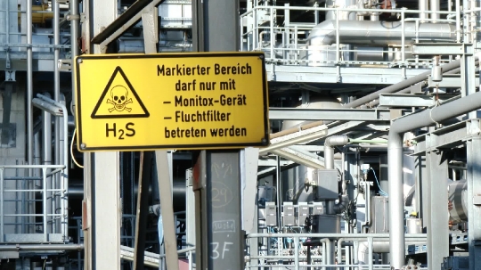 H2S Bereich in Raffinerie